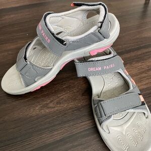 Dream Pairs Sandals in Gray and Pink Camping Hiking Athletic Comfort
